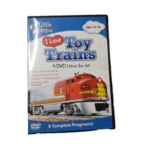 I Love Toy Trains by Little Steps 4 DVDS Deluxe Box Set 8 Complete Programs